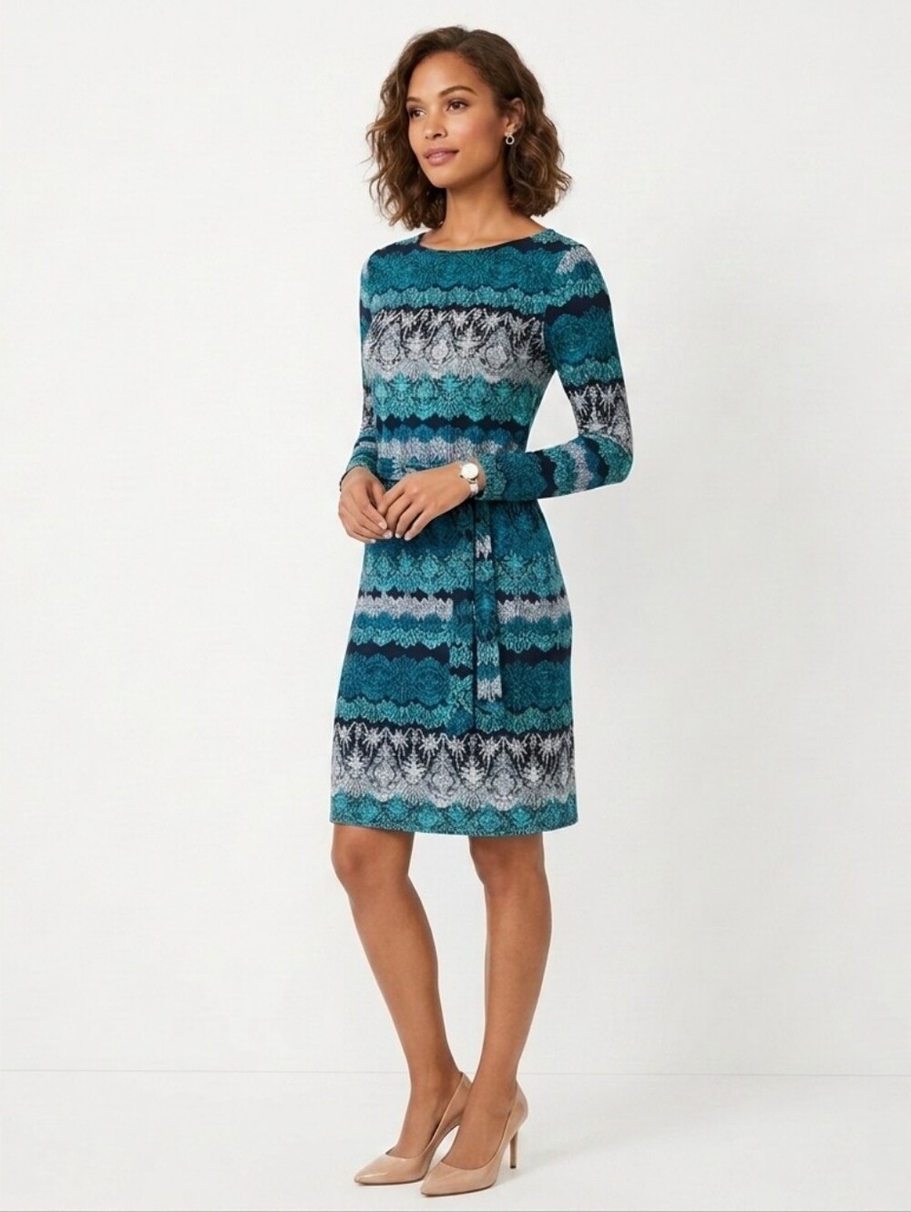 Banana Republic Midi Dress with Tie Detail